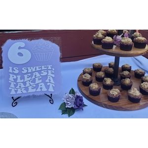 Acrylic dessert sign